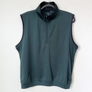 Zero Restriction Tour Series Full Zip Golf Vest Mens Medium Green